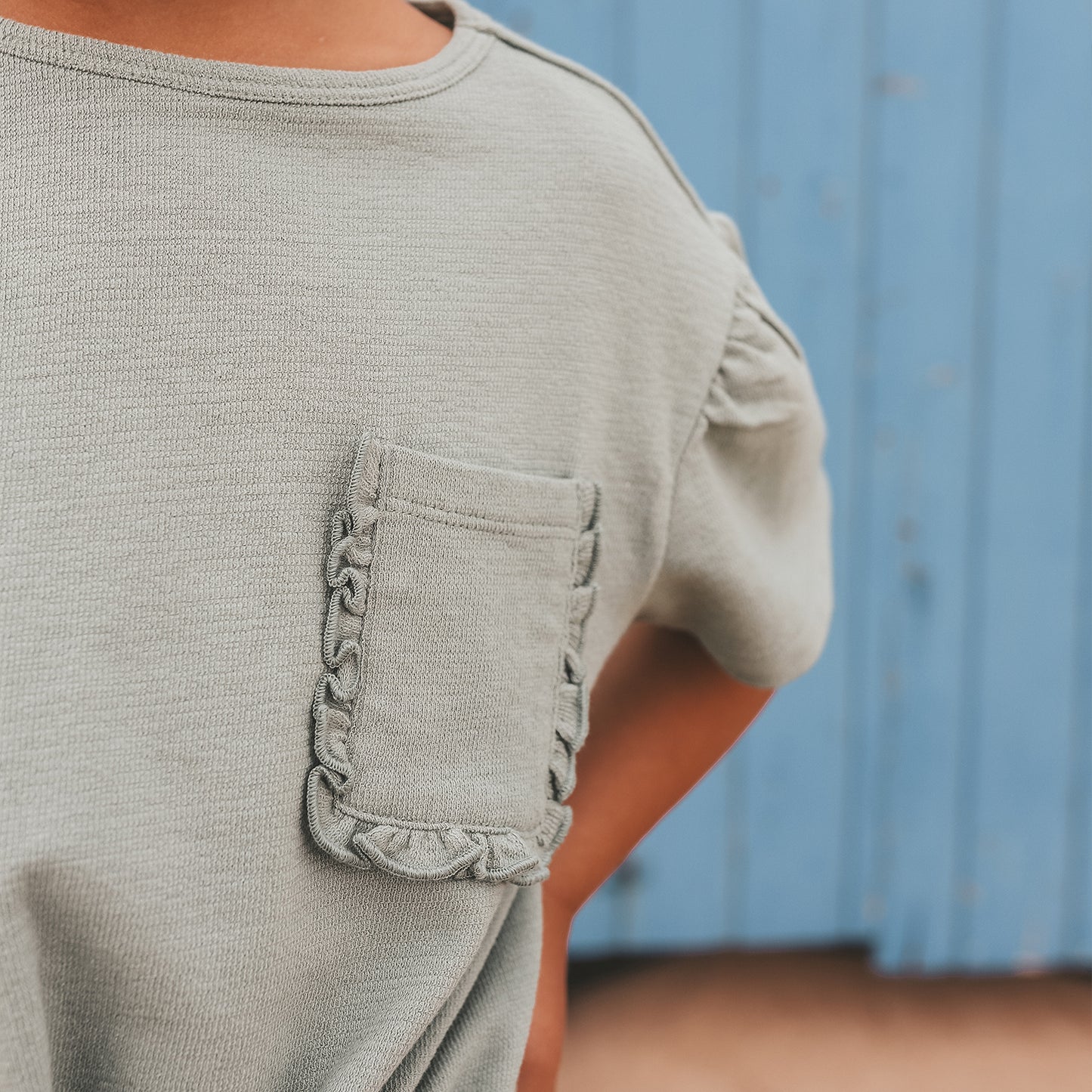 Kind in YOUR WISHES t-shirt met strikdetail - comfortabele meisjeskleding