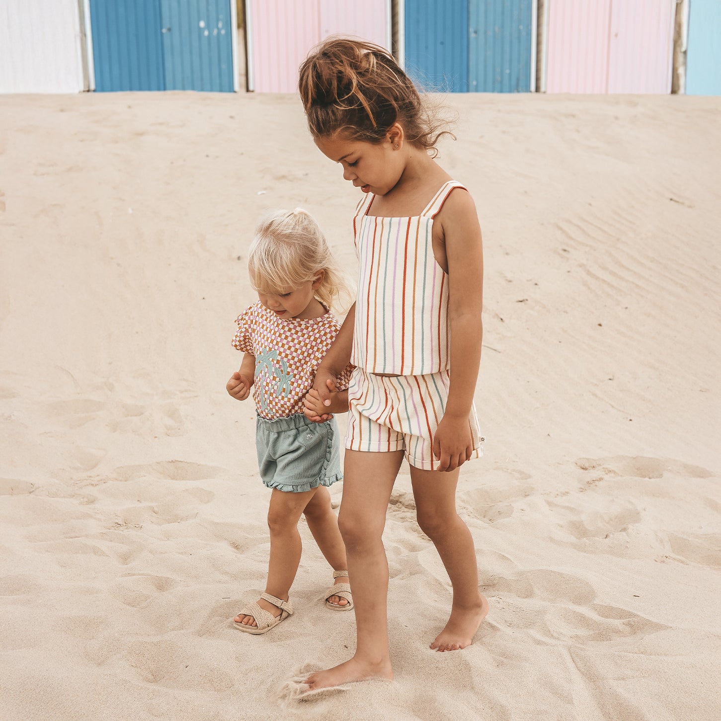 YOUR WISHES gestreepte meisjesshort Sunset Strip - styling inspiratie