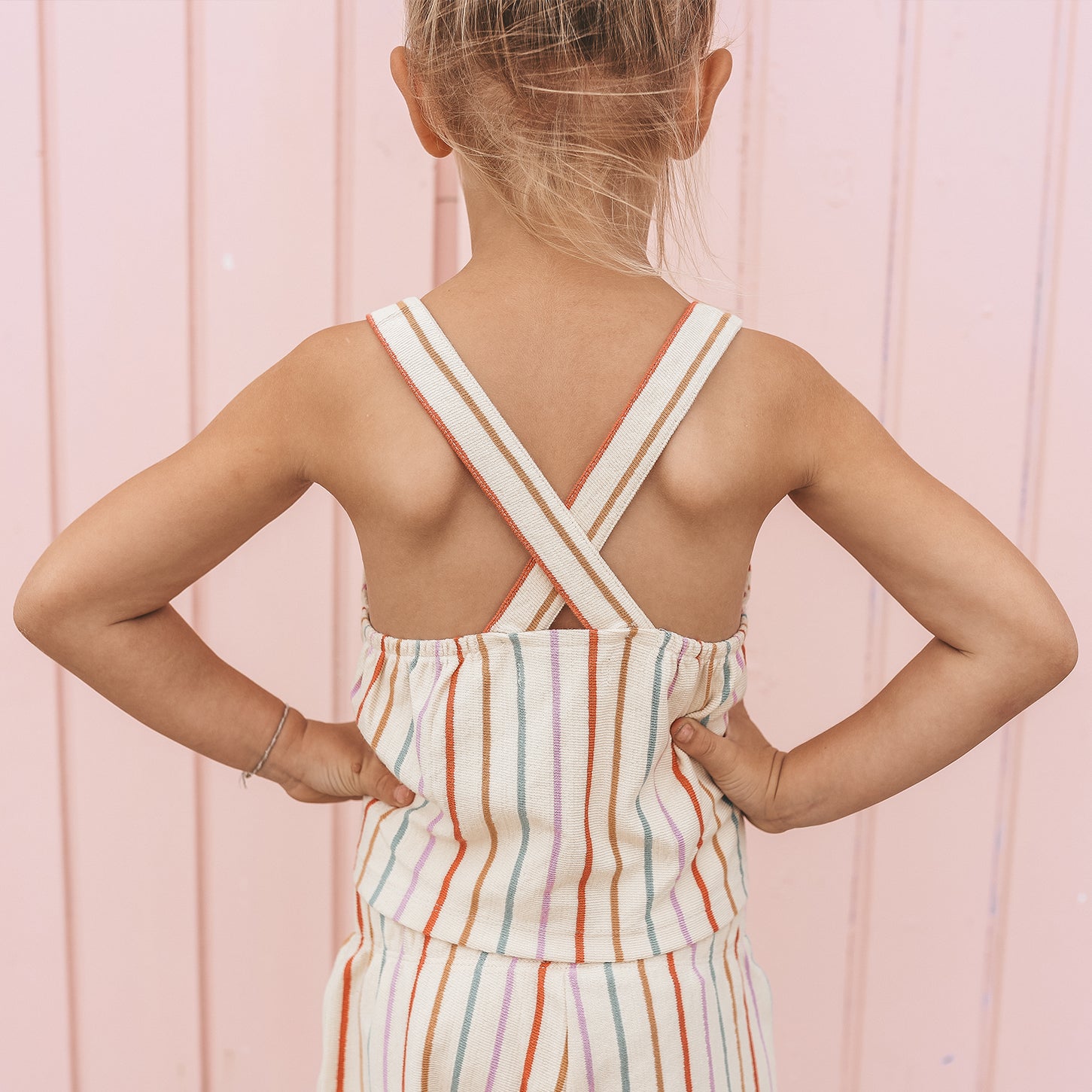 YOUR WISHES Top Sunset Strip achterkant met gestreept patroon
