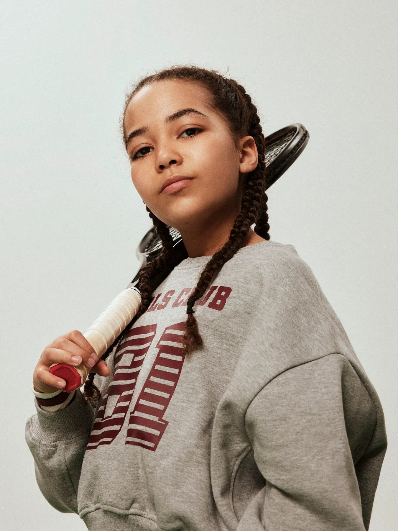 TAYA korte oversized sweater - detail close-up