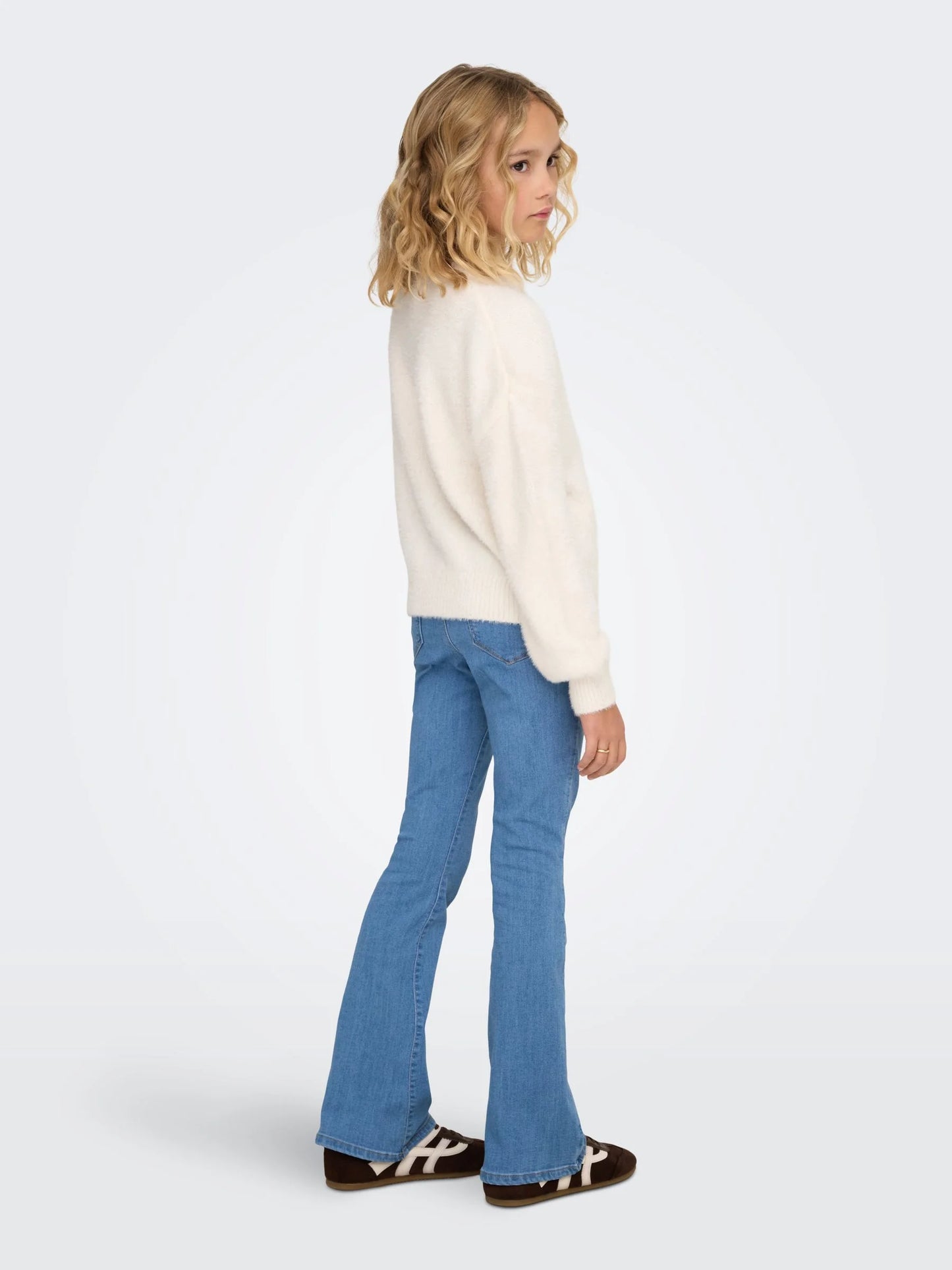 ONLY - Zachte Witte Pullover Piumo | Meisjes