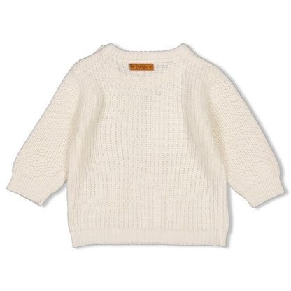 Feetje jongens Sweater gebreid Creme - Chameleon