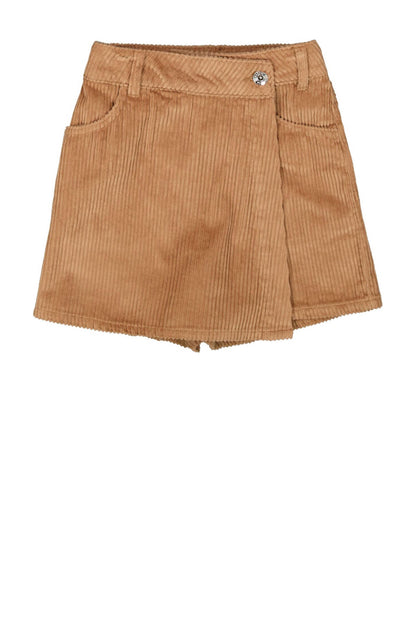 Bruine corduroy skort