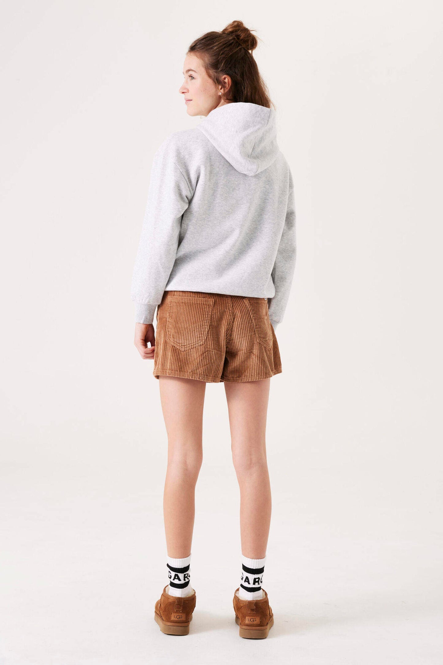 Bruine corduroy skort