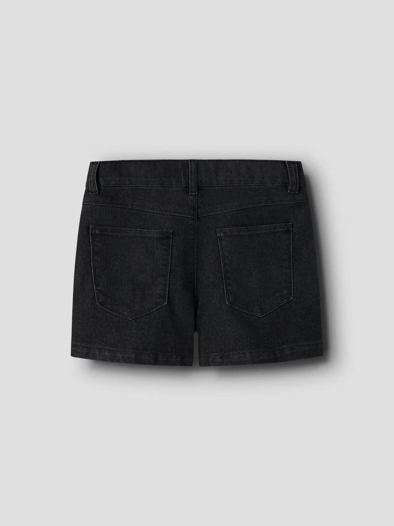 Name It Zwarte Pleated Jeans Short – Meisjes Denim Short