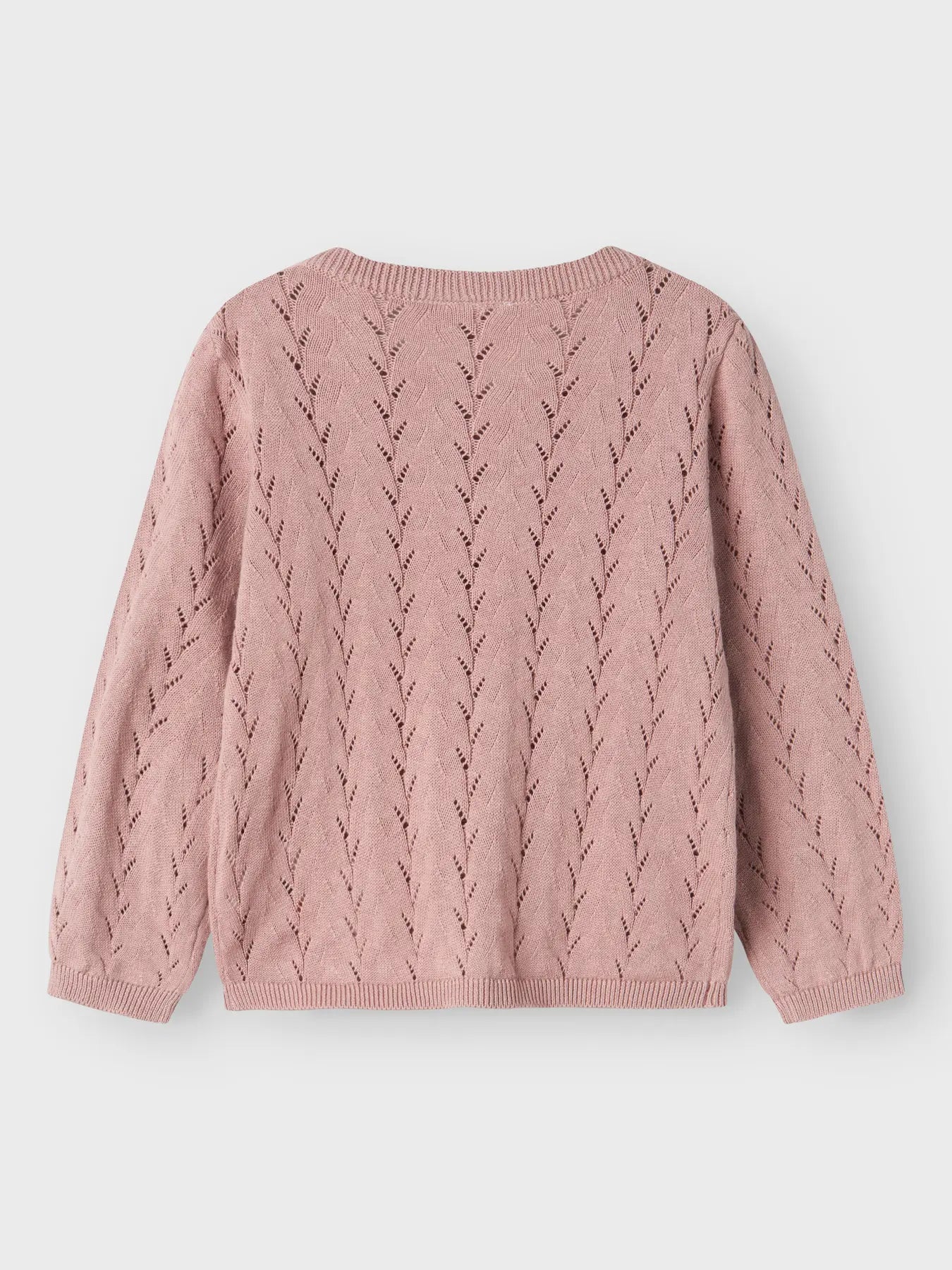 NAME IT BANNI cardigan meisjes achterkant roze gebreid