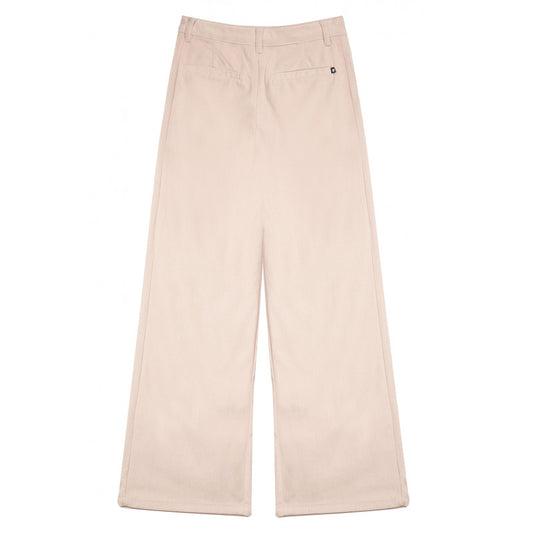 BEIGE VELOURS CORDUROY BROEK
