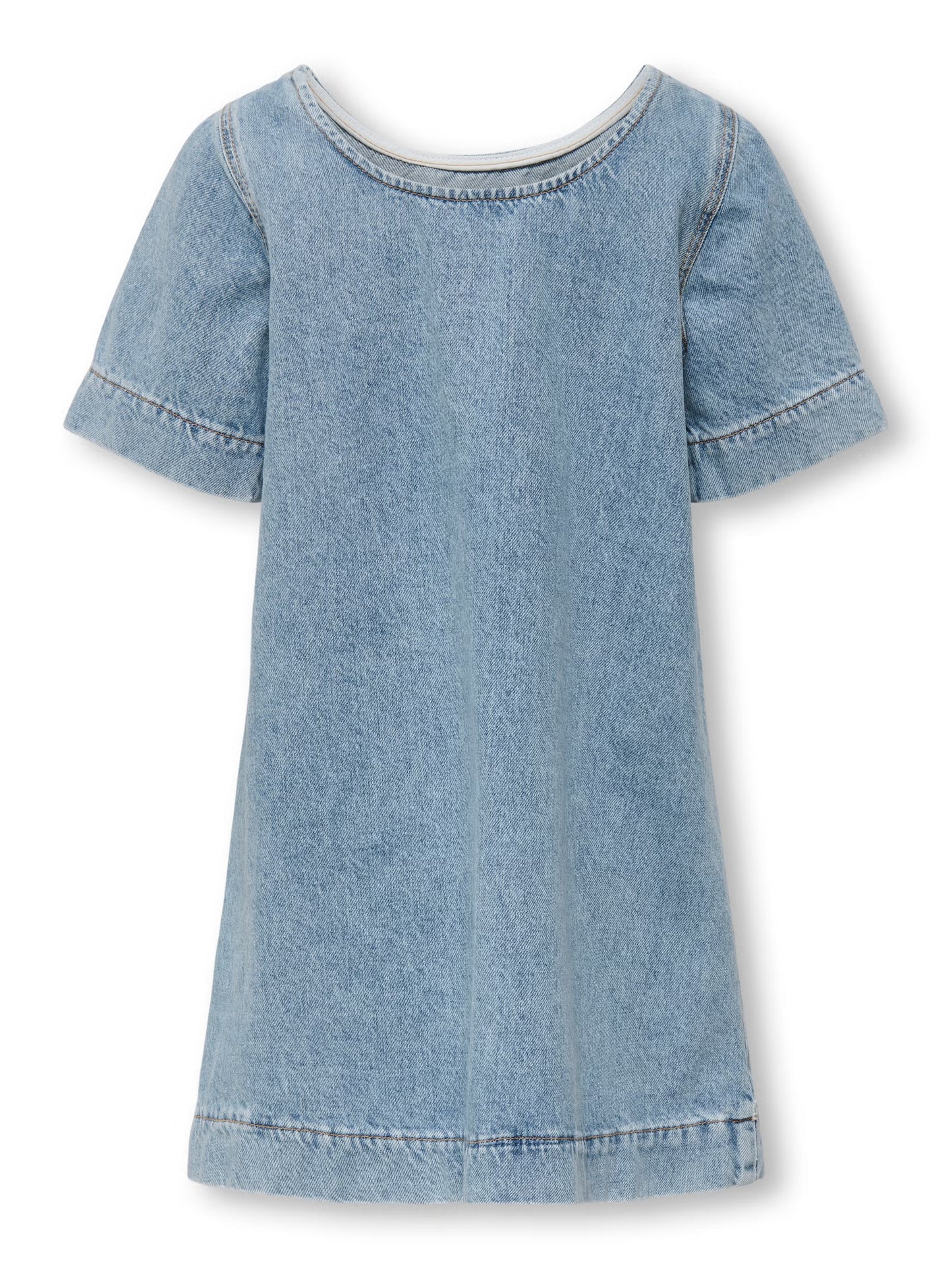 Jeans Jurk met Mouwtje en Strik – ONLY