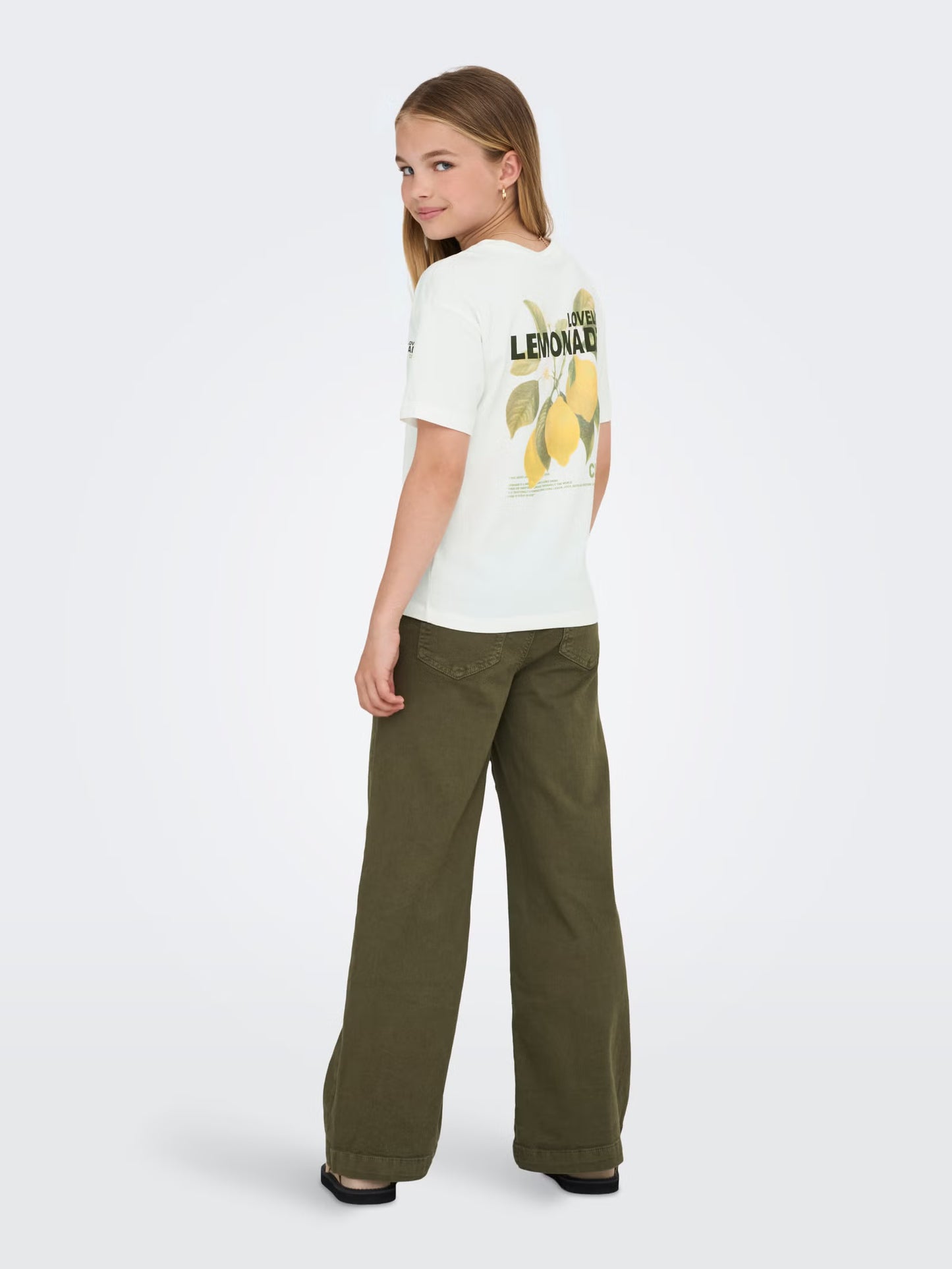 Wit T-shirt Lovely Lemonade Club – ONLY