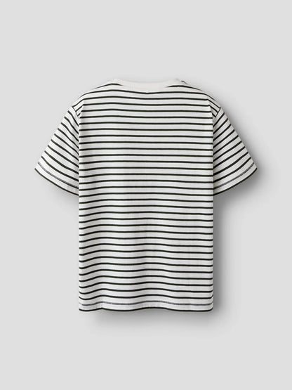 COMFY T-SHIRT GROEN GESTREEPT