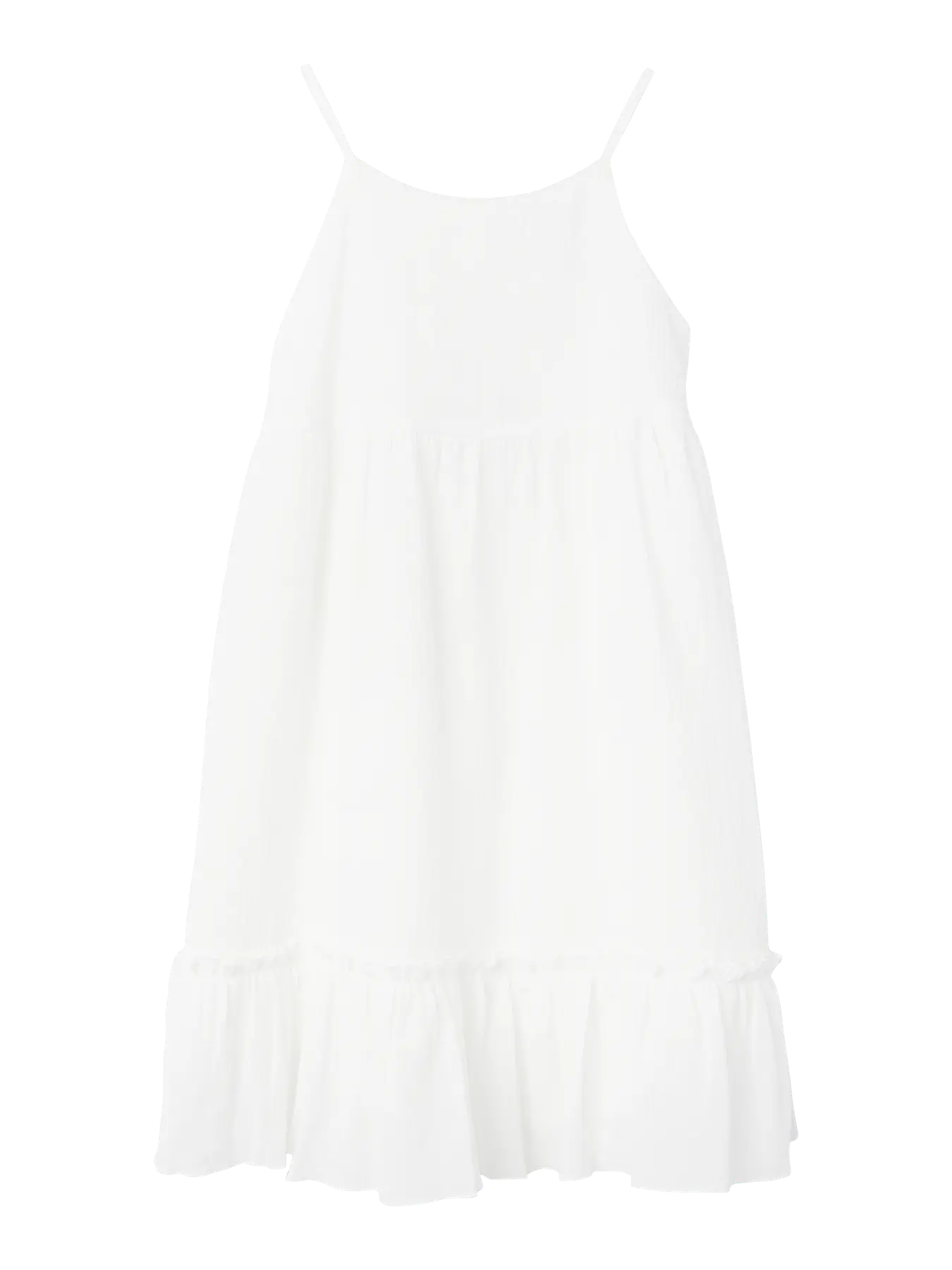 Name It Fima Dress Jet Stream – Witte Mousseline Jurk Meisjes