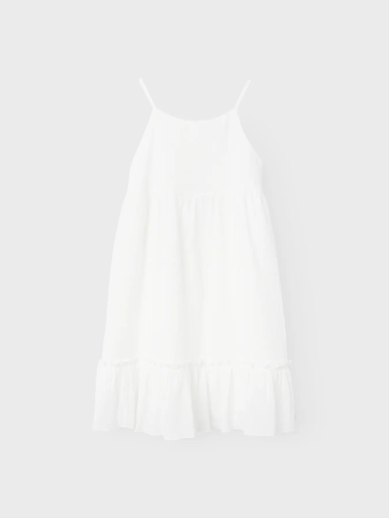 Name It Fima Dress Jet Stream – Witte Mousseline Jurk Meisjes
