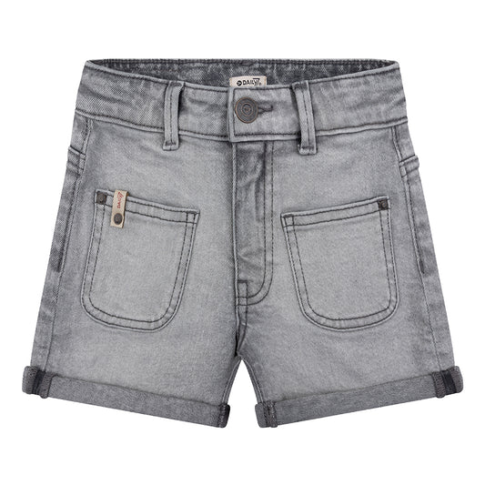 Denim Short | Wide fit | Light Grey Denim