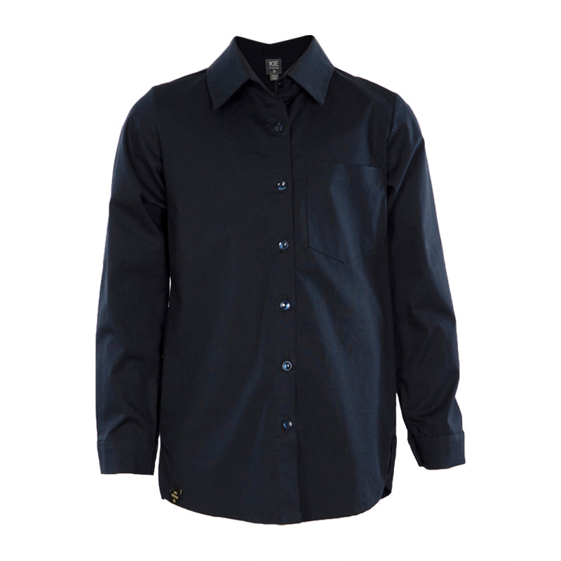Donkerblauw hemd