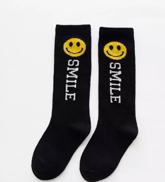 Black Smiley Socks