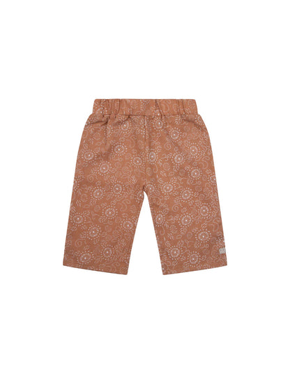 NON DENIM WIDE FLOWER PRINT