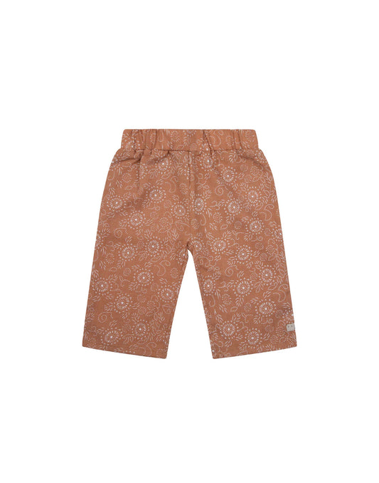NON DENIM WIDE FLOWER PRINT