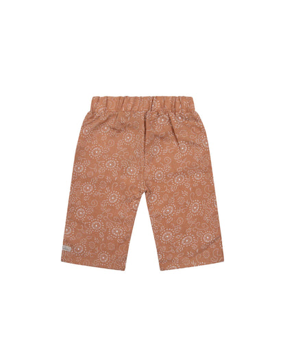 NON DENIM WIDE FLOWER PRINT