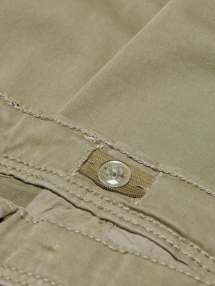 EFFEN GEKLEURDE OMSLAG CHINO SHORT