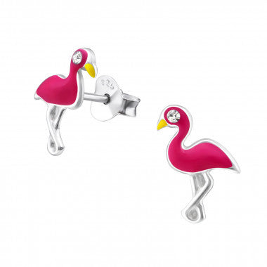 Flamingo oorbellen