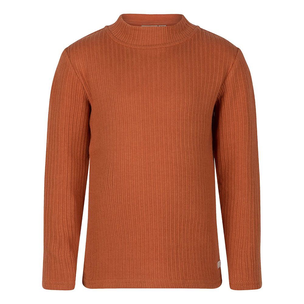 T-shirt LS colneck | Rose Tan