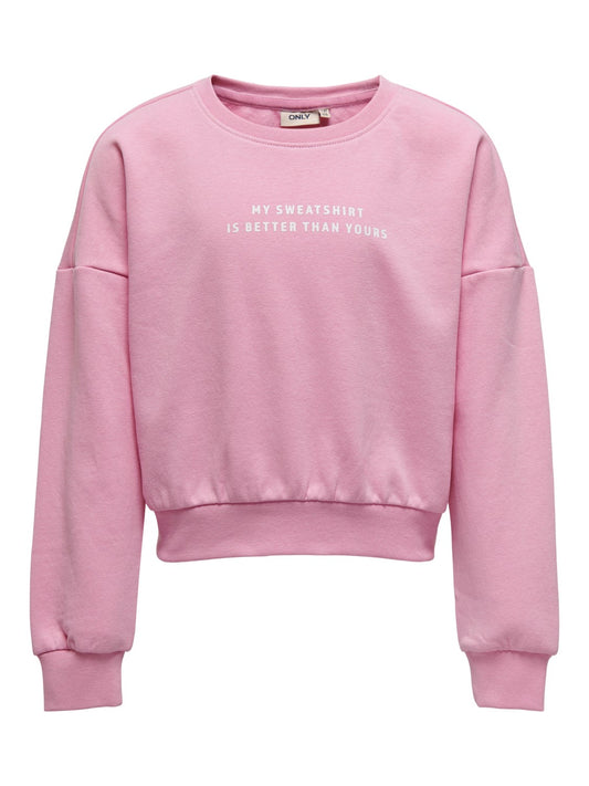 Roze crop trui van KIDS ONLY